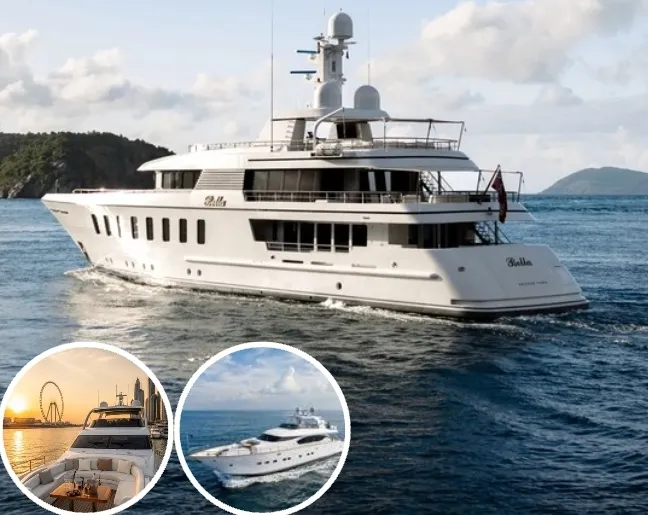 Luxury yacht dinner cruise Dubai Marina